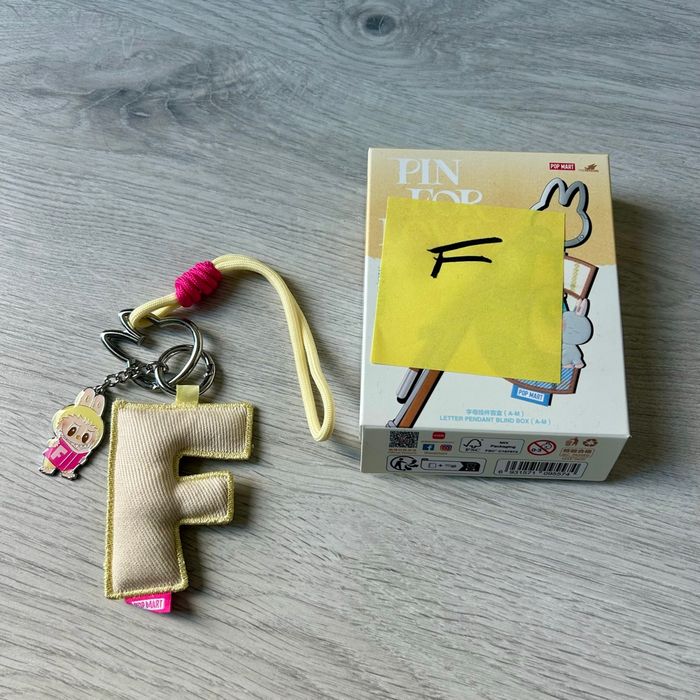 Pendant Letter F Pin For Love Plush Bloom