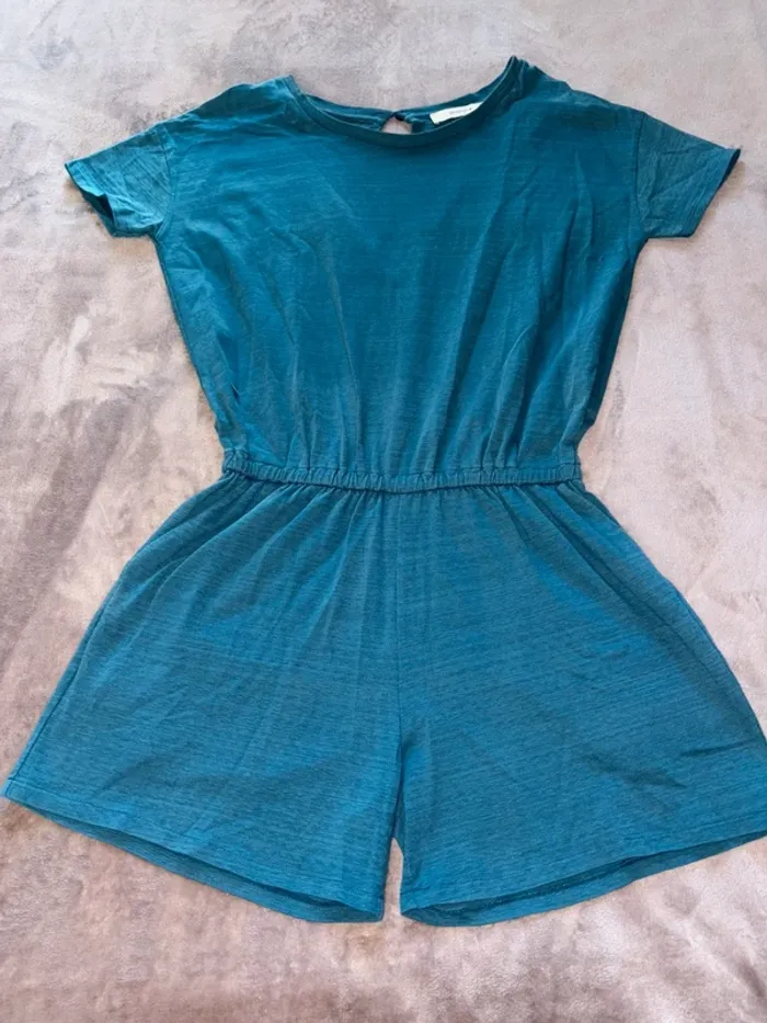 Combi short femme taille S Sessùn bleu turquoise en très bon état - photo numéro 2