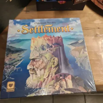 Neuf sous cellophane jeu de société Settlement des éditions Blackrock Games 
