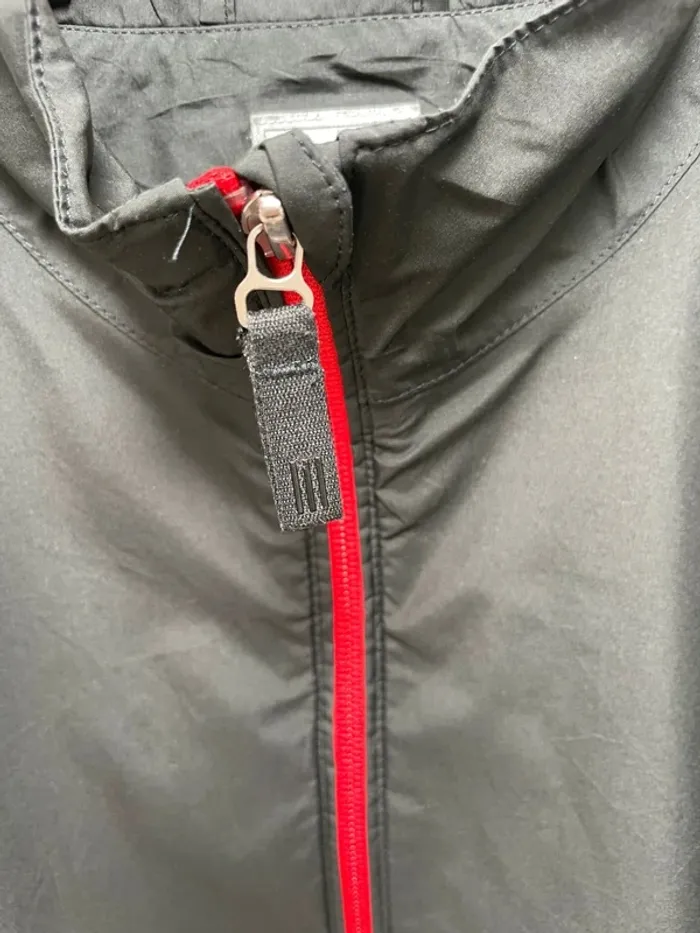 Adidas Climaproof Waterproof Raincoat Jacket Mens Medium Full Zip Long Sleeve Black - photo numéro 2