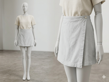 Jupe short bleu ciel taille 40 Camaïeu