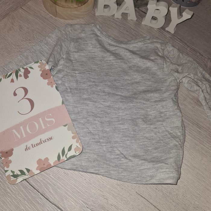 T-shirt manches longues 0-3 mois primark - photo numéro 5