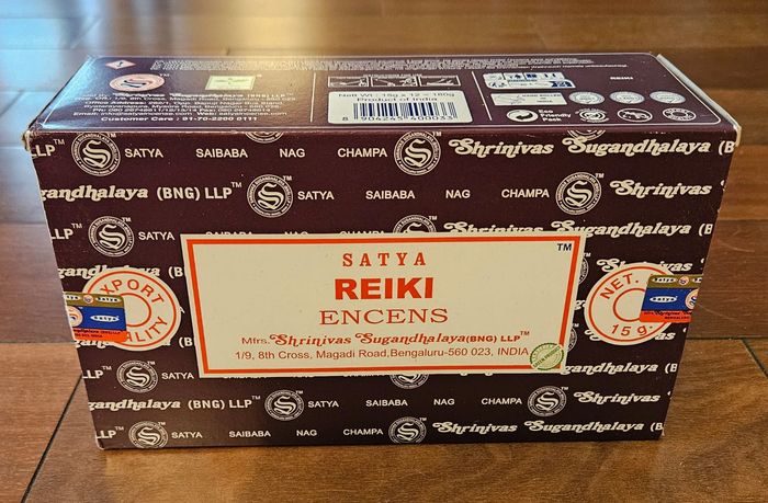 Bâtons Encens - Satya Reiki - Boite de 12 paquets de 15g (total 180g) - photo numéro 2