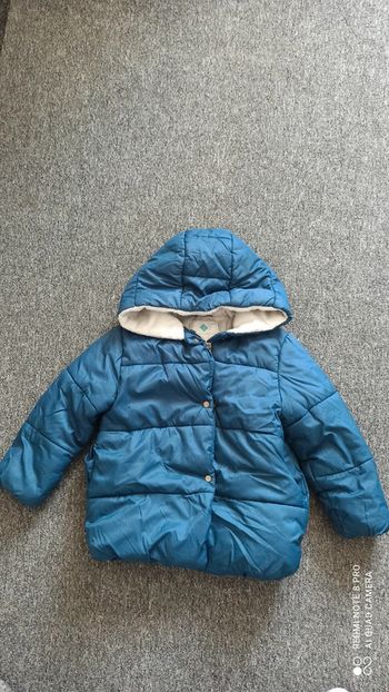 Doudoune bleu tex