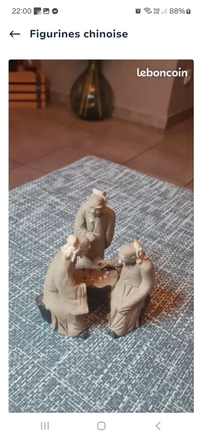 Lot figurines 3 sages chinois