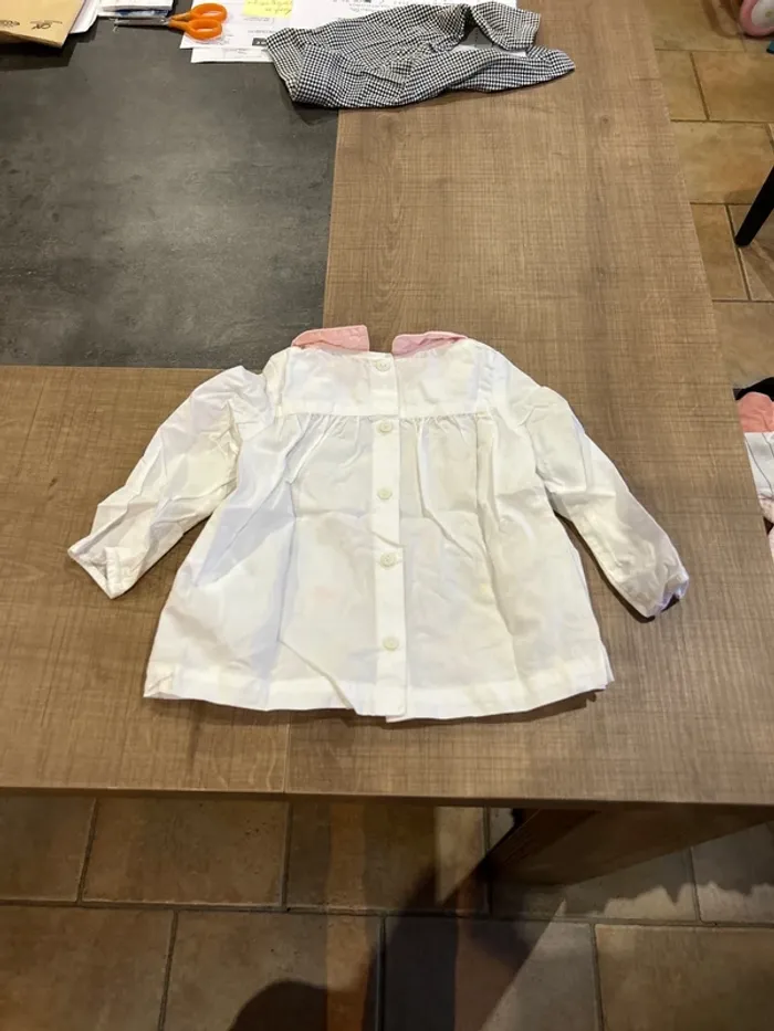 Blouse manches longues bébé fille, du pareil au même, 9 mois - photo numéro 4