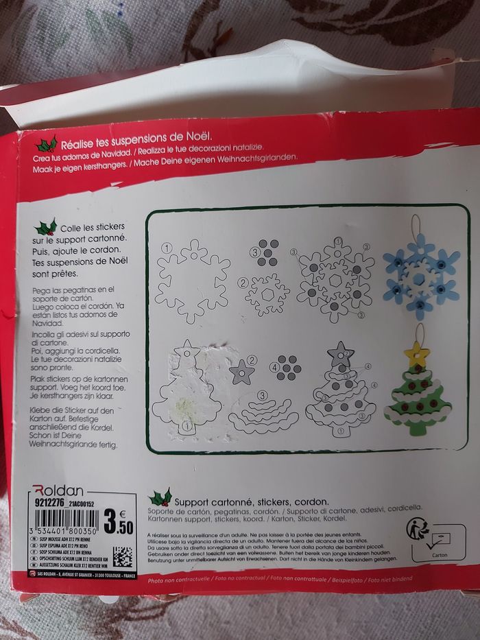 Lot kits créatifs suspensions sapin - photo numéro 4