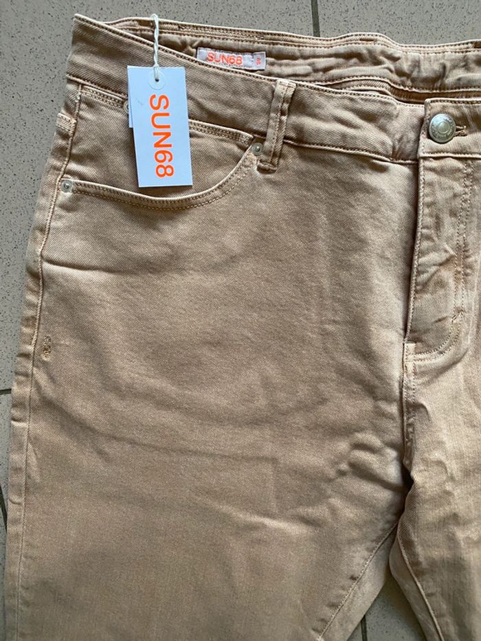 Sun68 pantalon coton beige 48 Neuf - photo numéro 2