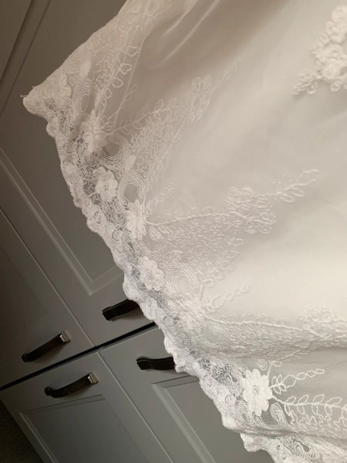 Débardeur blouse blanc broderie - photo numéro 3