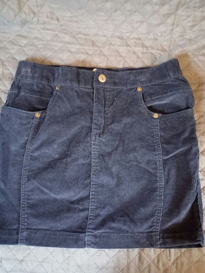 Jupe velours taille 40