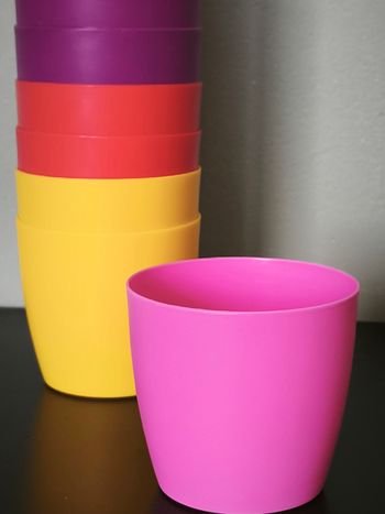 Gobelets en plastique