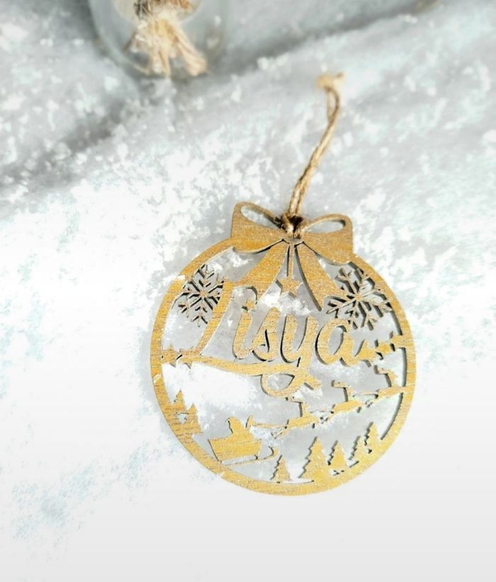 Boule de noël personnalisée prénom - photo numéro 4