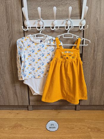 Vêtement Bébé Fille - Robe chasuble + Body - Sergent Major - 24 mois 86 cm