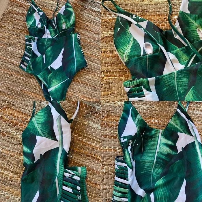 Maillot de bain une pièce à motif tropical, taille 36 - photo numéro 10