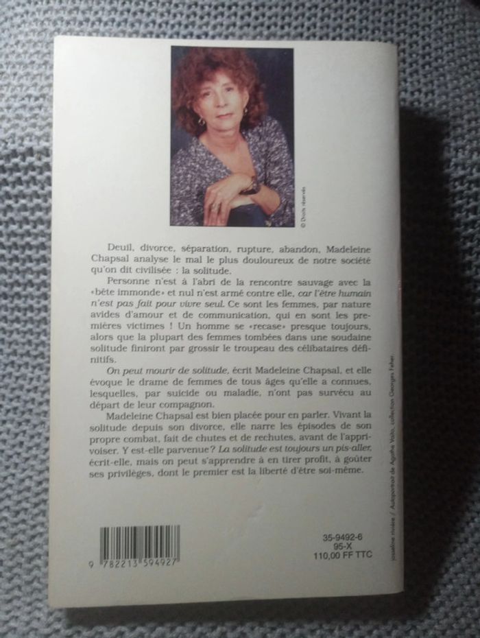 Madeleine Chapsal - Une soudaine solitude - photo numéro 3