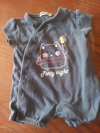 Pyjashort bleu marine  6mois Gémo