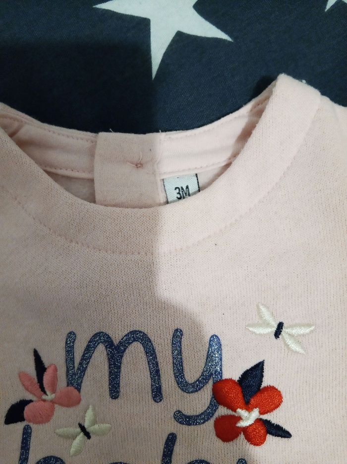 Ensemble a fleurs "my baby love" _ 3 mois - photo numéro 4