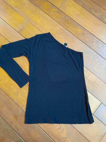 T shirt Amisu noir manche longue (M)