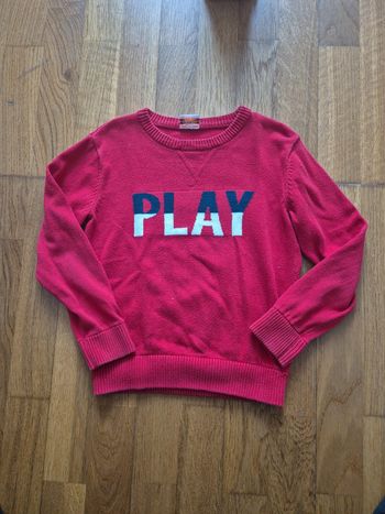 Pull rouge taille 5 ans