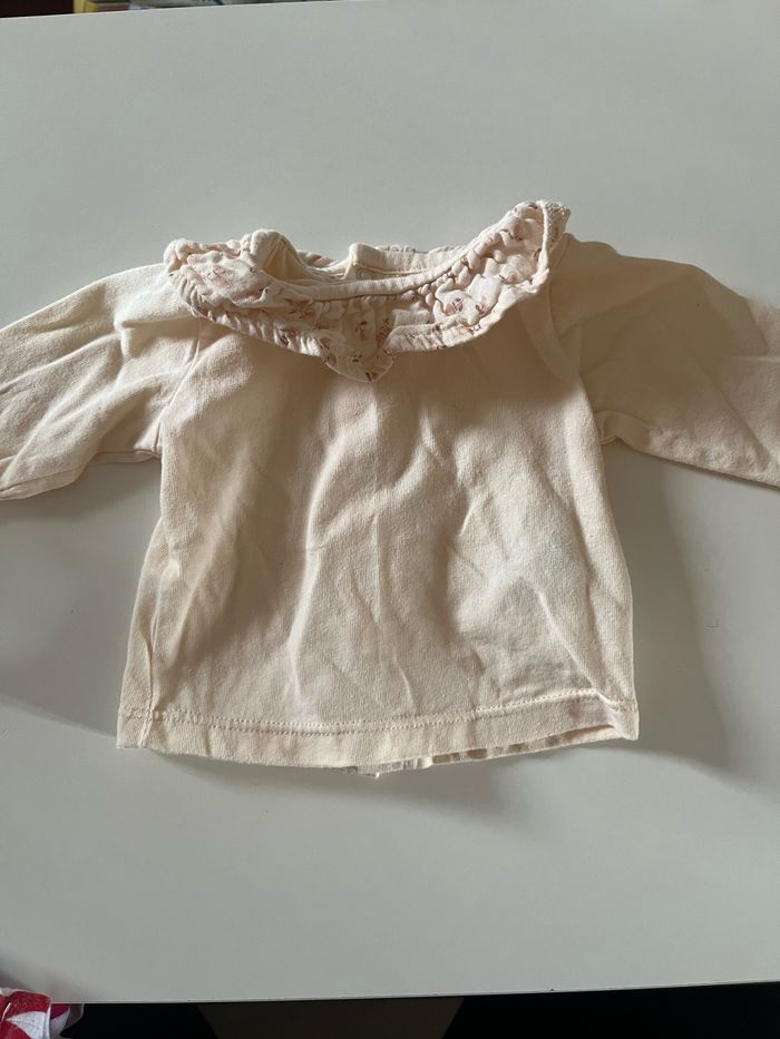 T-shirt col Claudine 0 mois