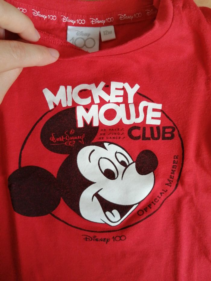 Tee shirt manche longue mickey - photo numéro 2