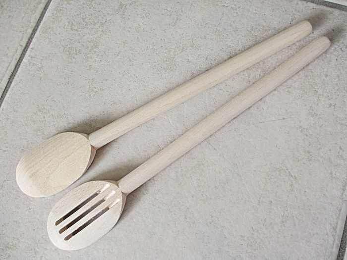 Couverts à salade en bois - photo numéro 2