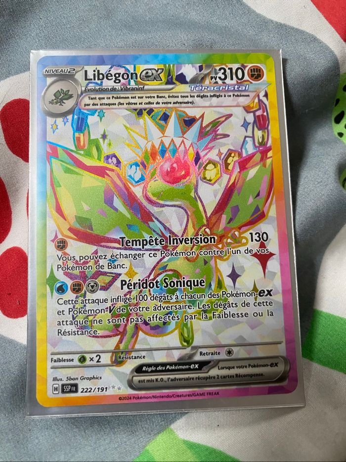 Carte Pokémon Libégon ex 222/191 - photo numéro 3