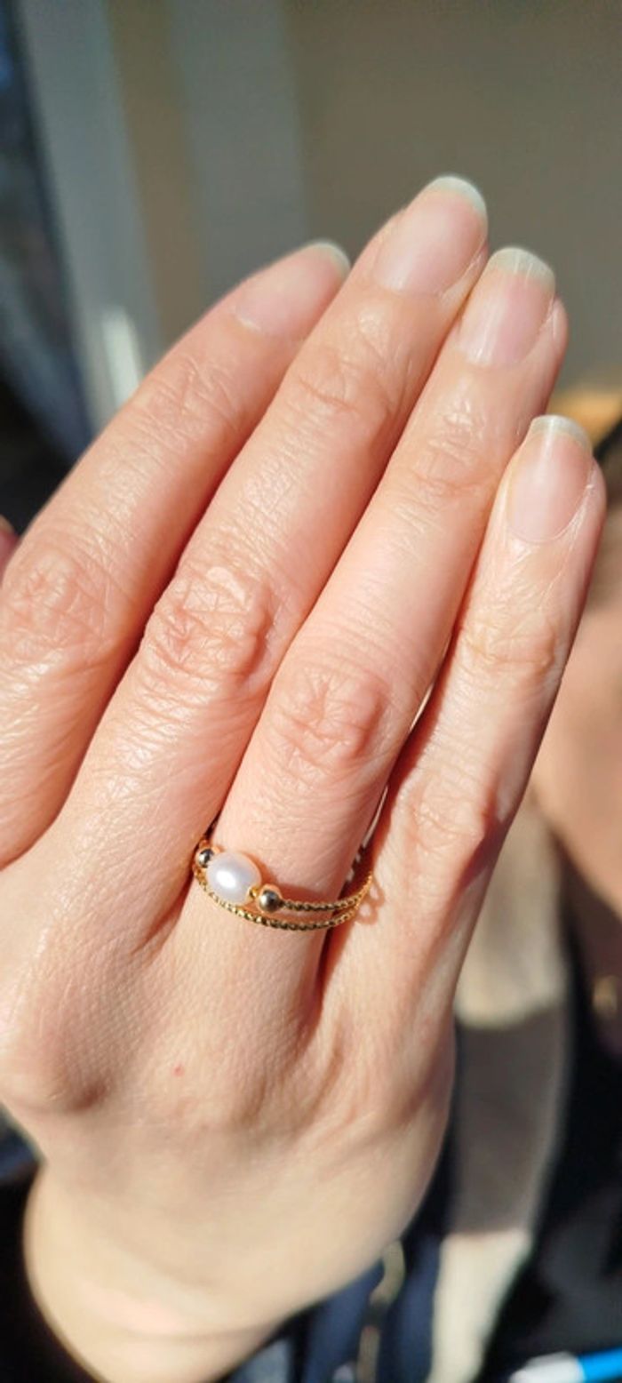 Bague Honolulu et sa perle de culture - photo numéro 4