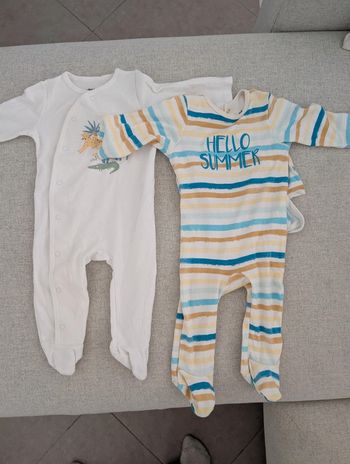 Lot pyjamas été bébé 9mois
