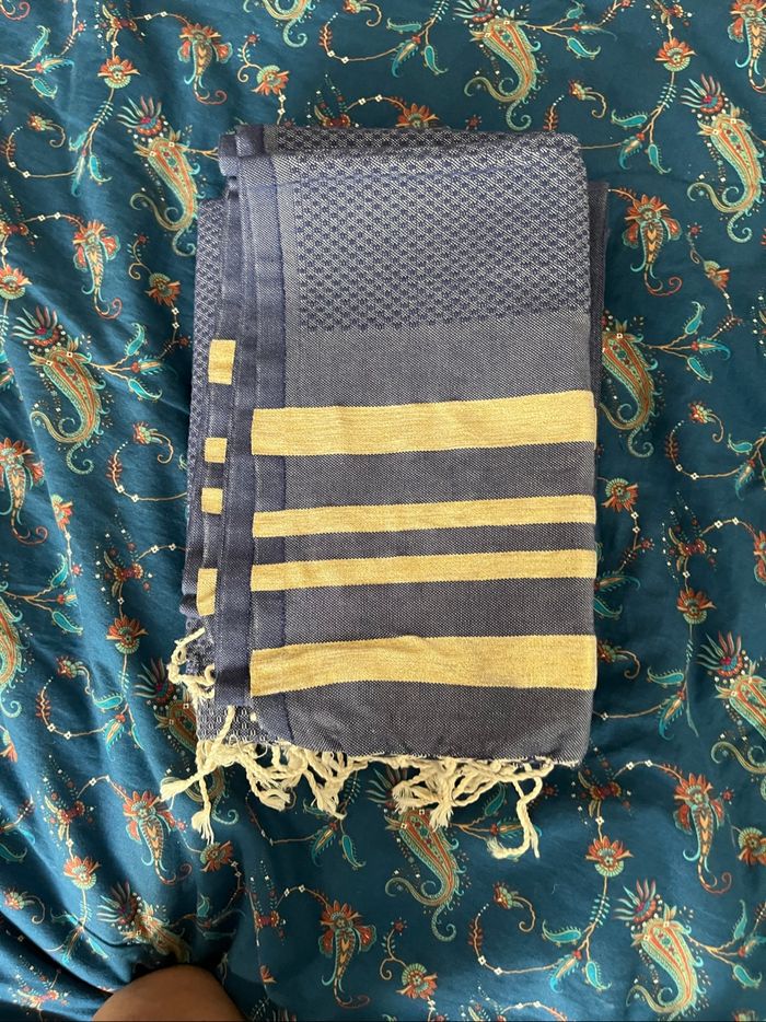 Belle fouta bleue et or - photo numéro 6