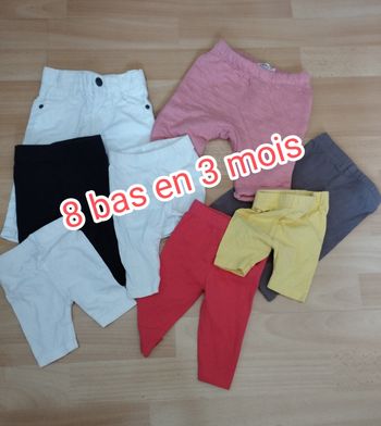 Lot de 9 bas taille 3 mois