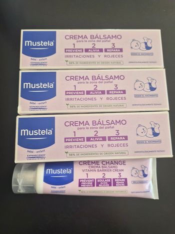 Lot de 4 Creme de change mustela 100ml