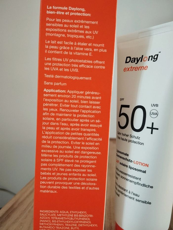 Lait solaire spf50 - photo numéro 3
