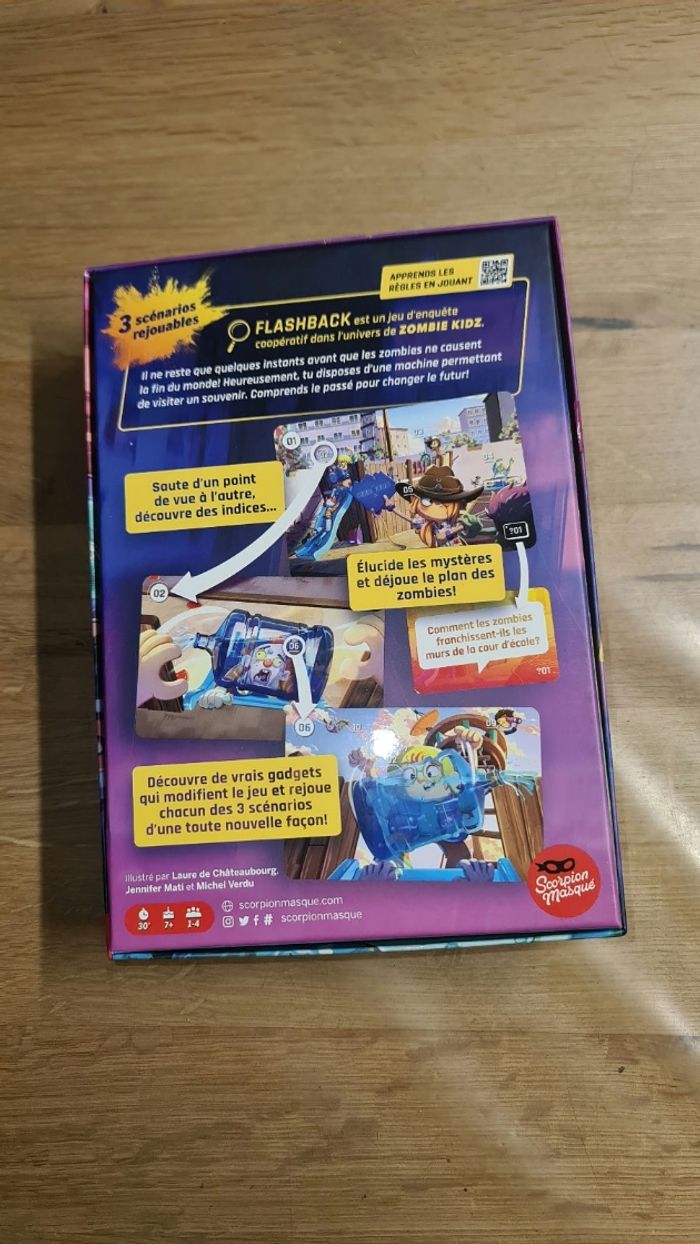 Proche du neuf Jeu de société Flashback Zombie Kidz des éditions Scorpion Masqué, - photo numéro 3