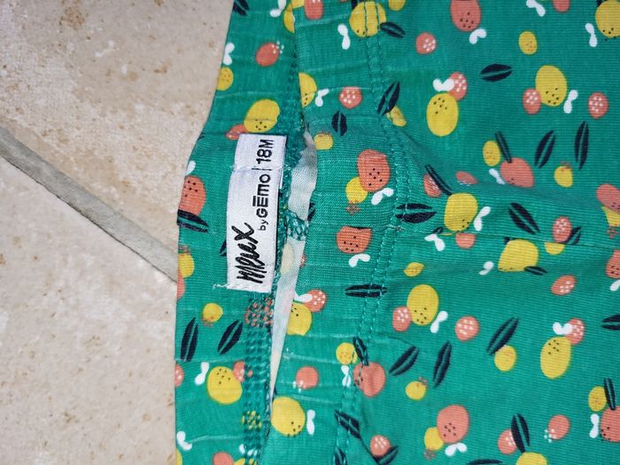 Ensemble pull fin citron et legging 18 mois - photo numéro 4