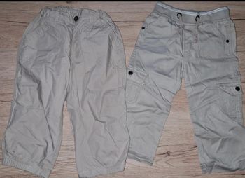 Lot pantalons beige 18 mois