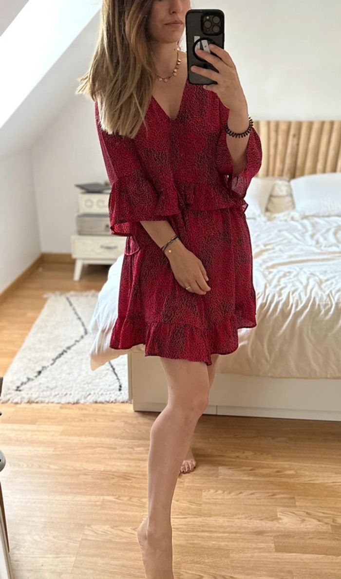 Robe Vero Moda fluide rouge 🍓 - photo numéro 2