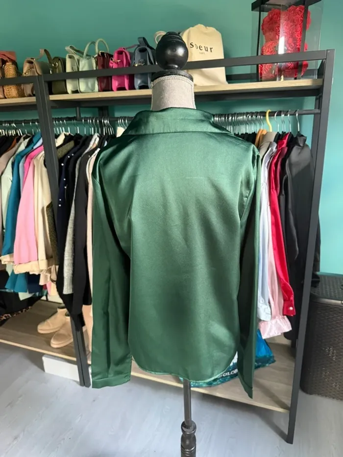 chemise shein satin - photo numéro 5