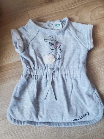 🌴 Robe disney grise lapin taille 3 mois