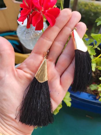 Clips fils de coton noir