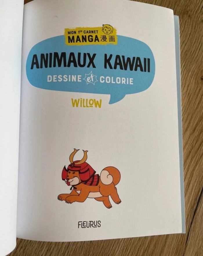 Livre manga Dessine et colorie Animaux kawaii Laure Nitschelm - photo numéro 7