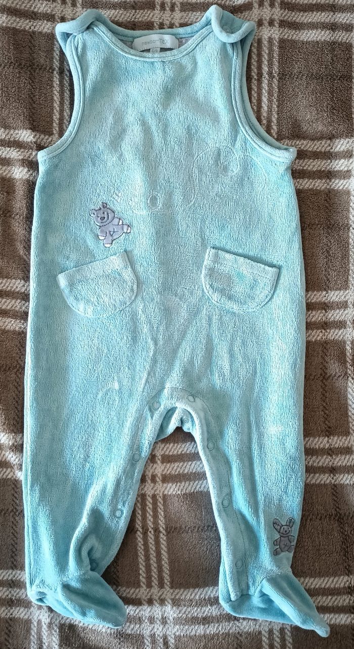 Salopette/Combinaison Sans Manches à pied Enfant - Unisexe - 6/9 Mois / Newborn Tex - photo numéro 2
