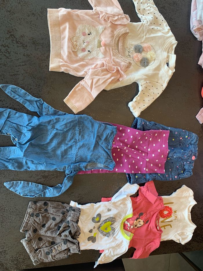 Lot fille 1 mois 9 pièces