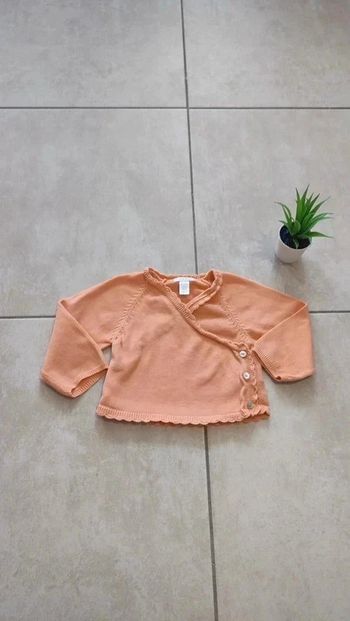 Joli Gilet en coton  obaibi 12 mois