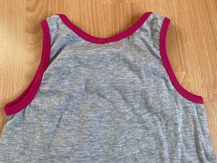 Joli débardeur gris et rose « Minnie » T. 7-8 ans/122-128 cm fille neuf - photo numéro 4