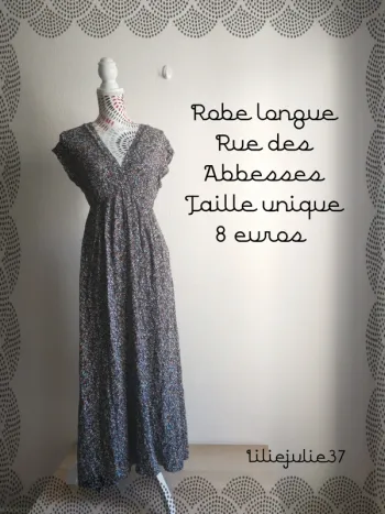 Robe longue Rue des Abbesses taille unique