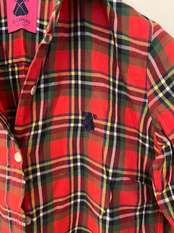 Chemise El Capote – Taille 38/40 – Carreaux écossais - photo numéro 2