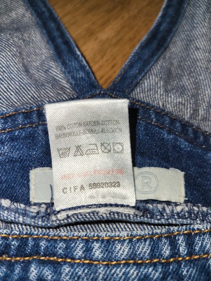 Salopette en jeans mixte 5/6ans - photo numéro 5
