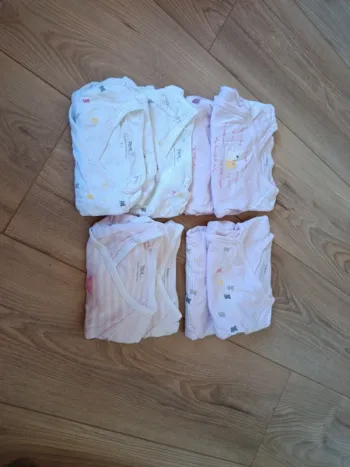 8 bodys cache cœur manches longues Tex