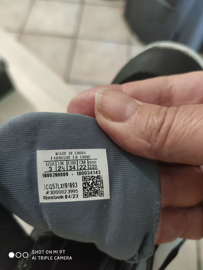 Paire de basket reebok garçon pointure 34 - photo numéro 7